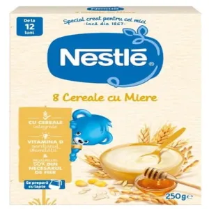 8 Cereale cu fructe, Cutie x 250 grame, de la 12 luni, Nestle