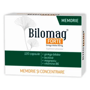 Bilomag Forte memorie 90 mg, 90 capsule + 30 capsule, Zdrovit