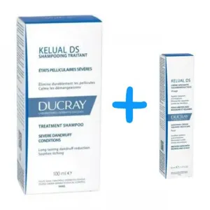 Ducray Kelual DS sampon, 100 ml + Ducray Kelual DS crema, 40 ml Pachet Promo, Pierre Fabre Dermo-Cosmetique  