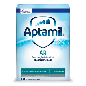 Lapte praf Aptamil AR, 0-6 luni, 300 g, Danone Baby Nutrition