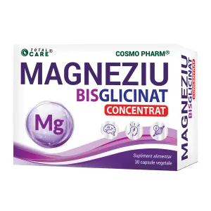 Magneziu Bisglicinat, 30 capsule vegetale, Cosmo Pharm  