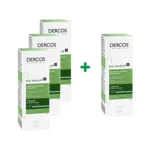 Pachet Dercos sampon antimatreata par norm si gras flacon x 200 ml , Vichy
