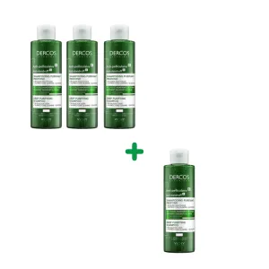 Pachet Dercos sampon antimatreata purificator flacon x 250ml, Vichy