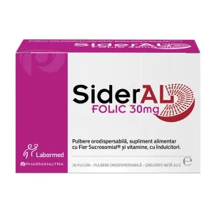 Sideral folic pulbere orodispensabile, 20 pl, Labormed