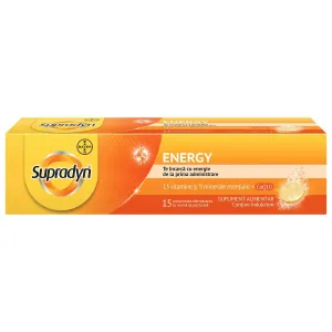 Supradyn Energy Coenzima Q10, 15comprimate efervescente, Bayer